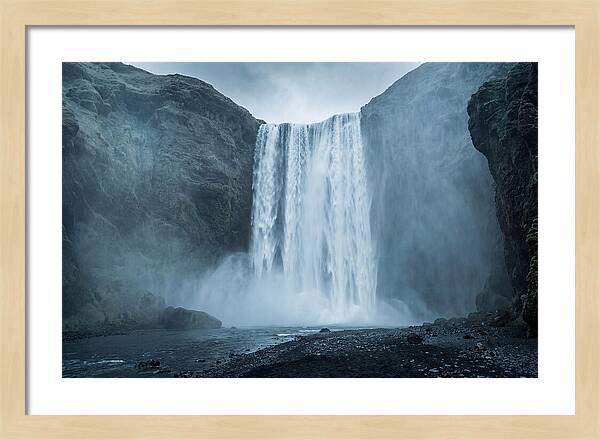 Majestic Skogafoss Waterfall