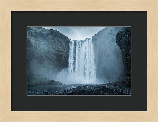 Majestic Skogafoss Waterfall