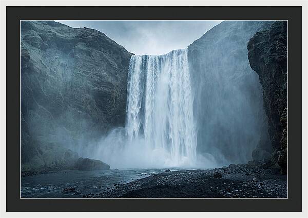 Majestic Skogafoss Waterfall