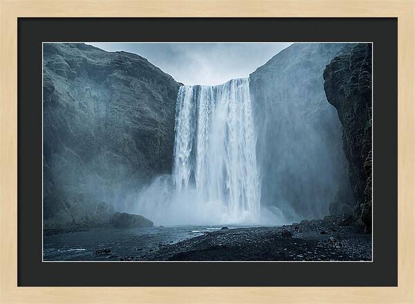 Majestic Skogafoss Waterfall
