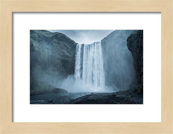Majestic Skogafoss Waterfall