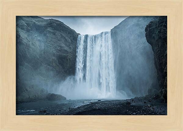 Majestic Skogafoss Waterfall
