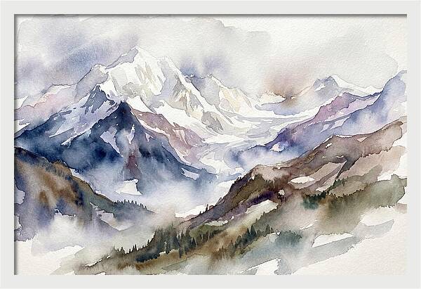 Majestic Snowy Peaks