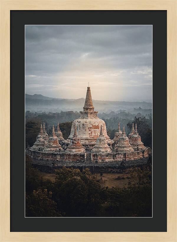 Majestic Sunrise Over Borobudur