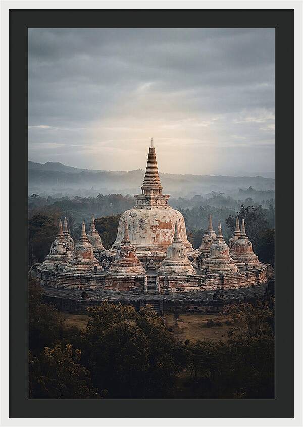 Majestic Sunrise Over Borobudur