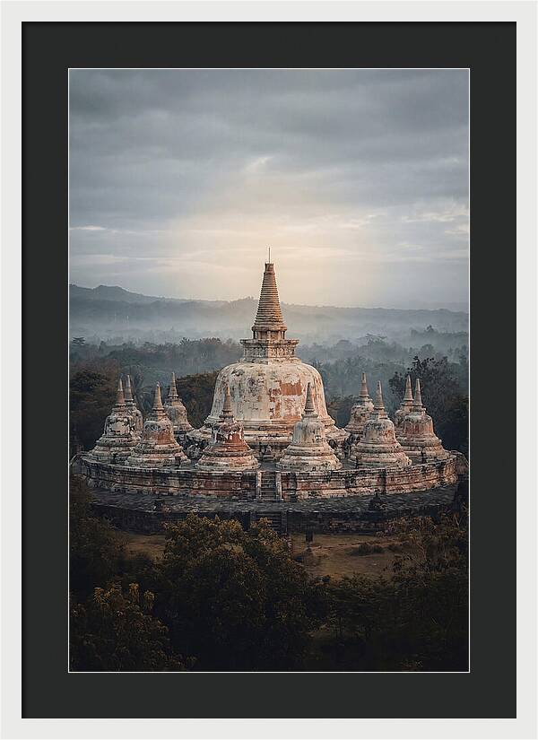 Majestic Sunrise Over Borobudur