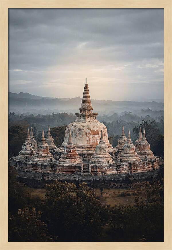 Majestic Sunrise Over Borobudur