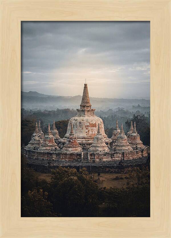 Majestic Sunrise Over Borobudur