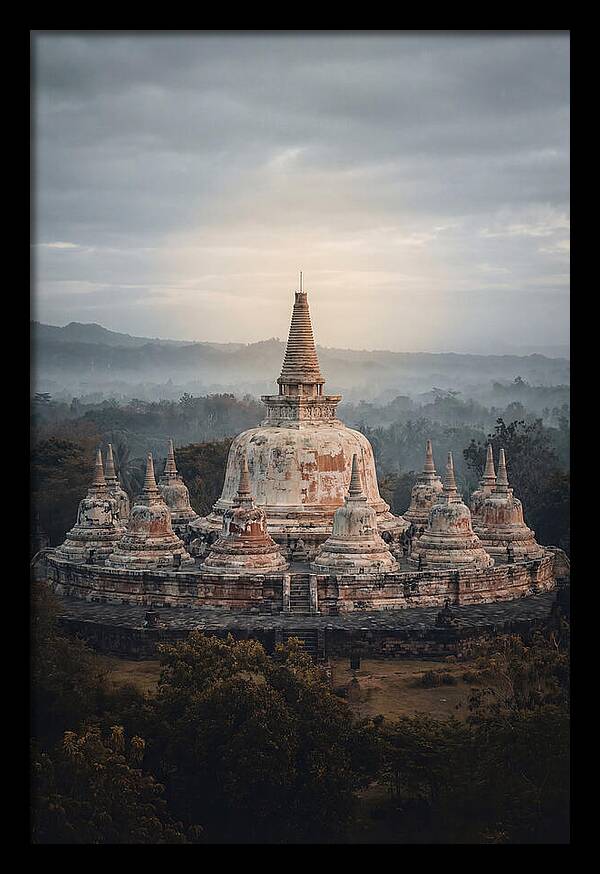 Majestic Sunrise Over Borobudur