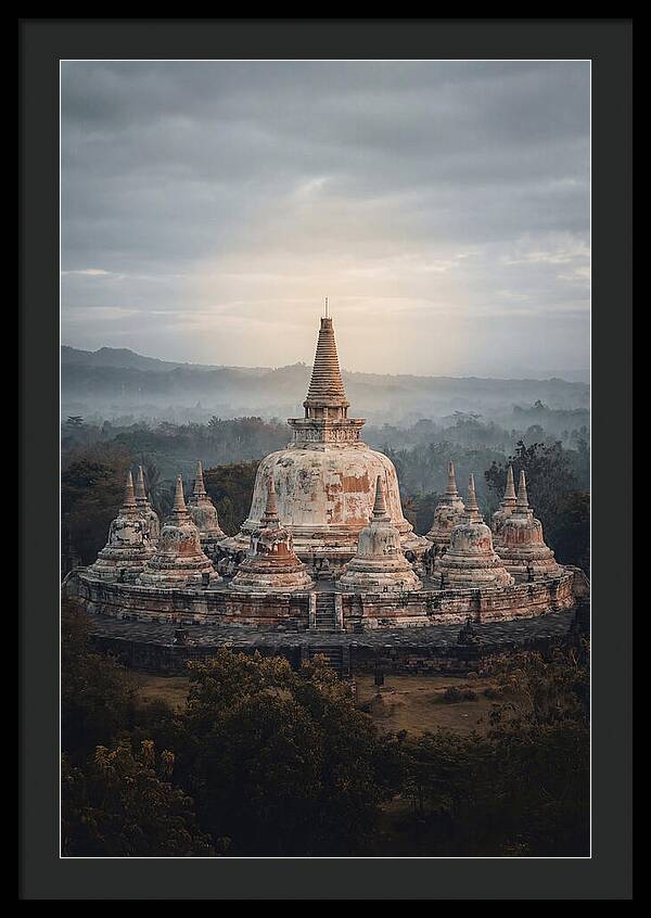 Majestic Sunrise Over Borobudur