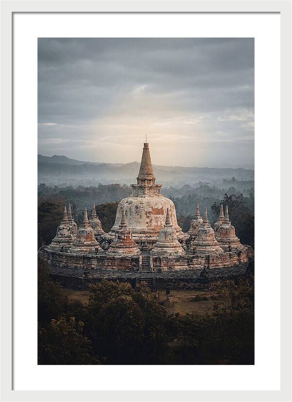 Majestic Sunrise Over Borobudur