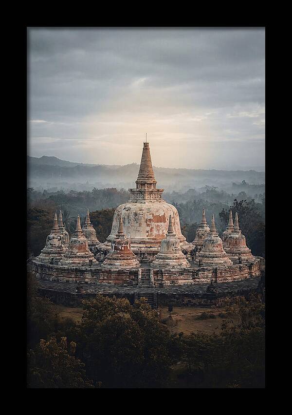 Majestic Sunrise Over Borobudur