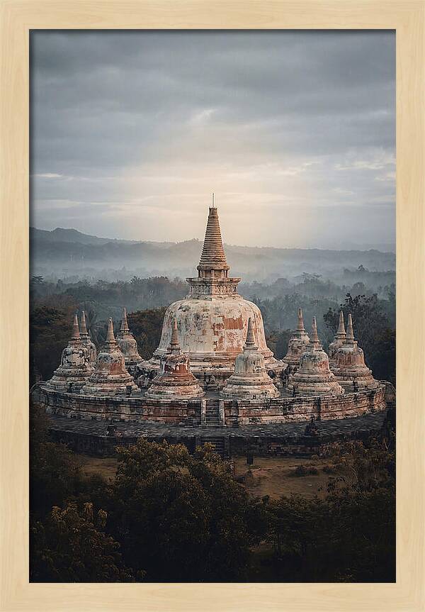Majestic Sunrise Over Borobudur