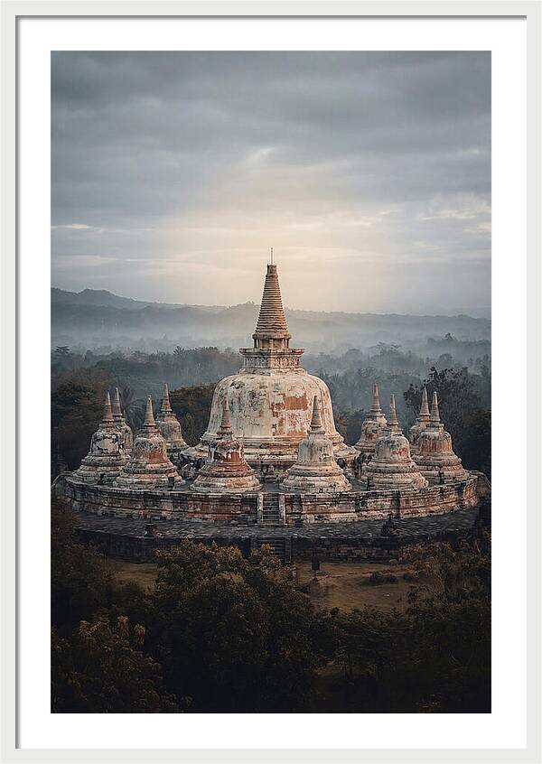Majestic Sunrise Over Borobudur
