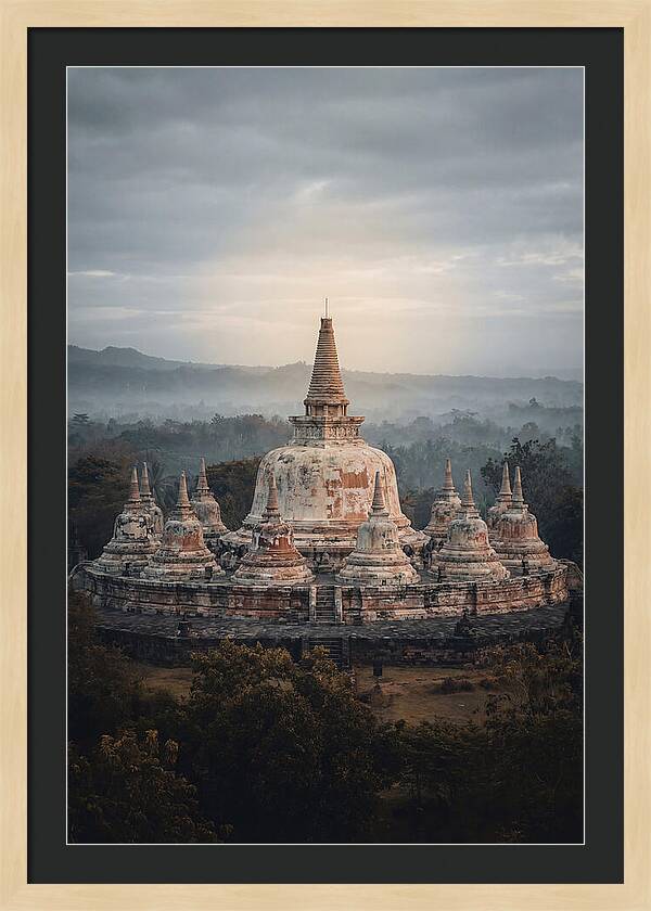 Majestic Sunrise Over Borobudur