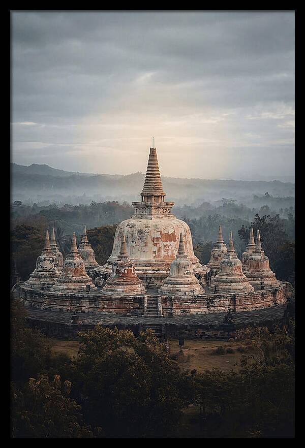 Majestic Sunrise Over Borobudur