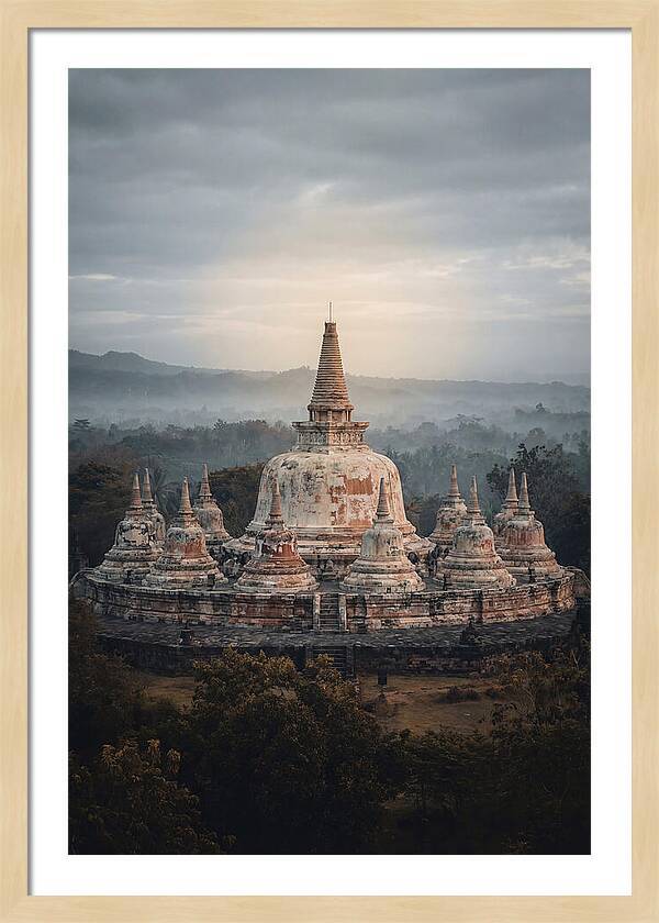 Majestic Sunrise Over Borobudur
