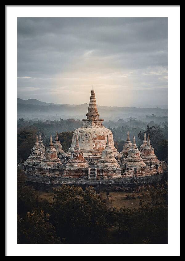 Majestic Sunrise Over Borobudur
