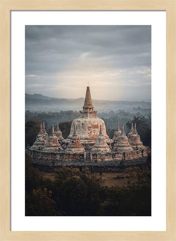 Majestic Sunrise Over Borobudur