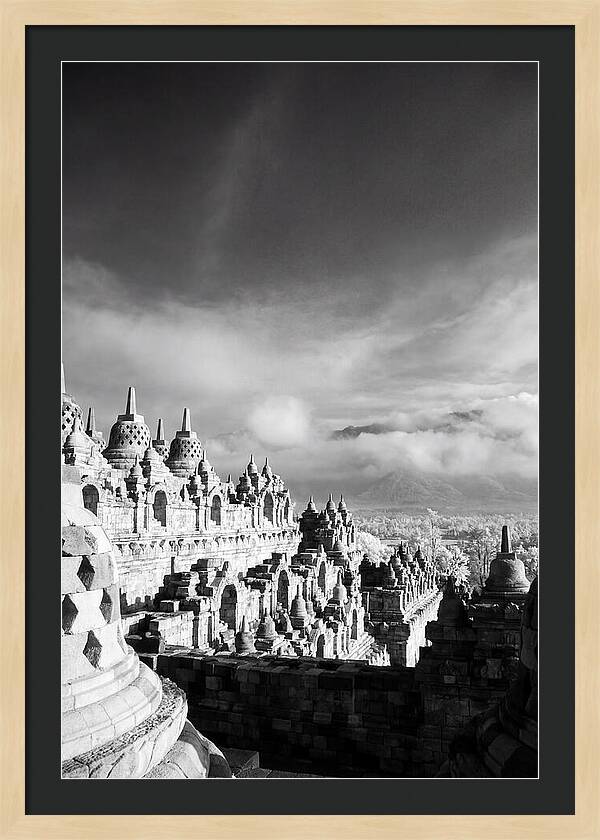 Majestic Sunrise Over Borobudur Temple