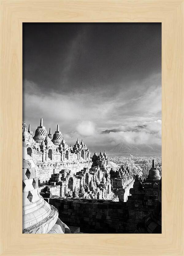 Majestic Sunrise Over Borobudur Temple