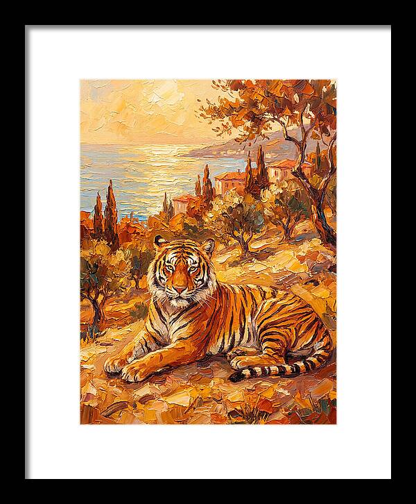 Majestic Tiger By The Sea