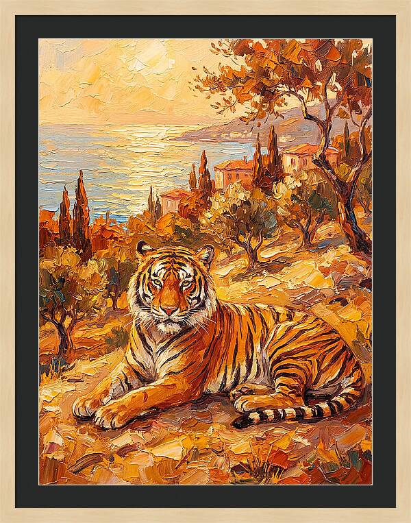 Majestic Tiger By The Sea