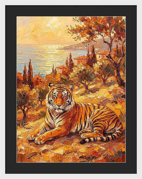 Majestic Tiger By The Sea