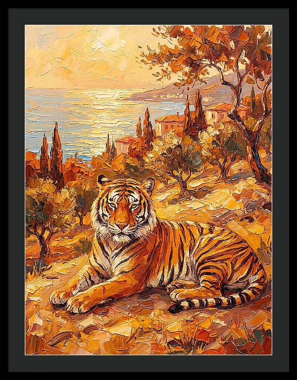 Majestic Tiger By The Sea