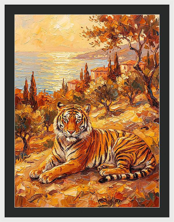 Majestic Tiger By The Sea