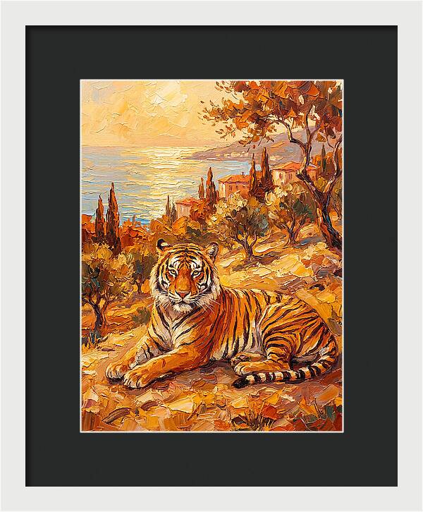 Majestic Tiger By The Sea