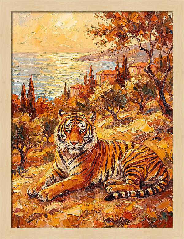 Majestic Tiger By The Sea