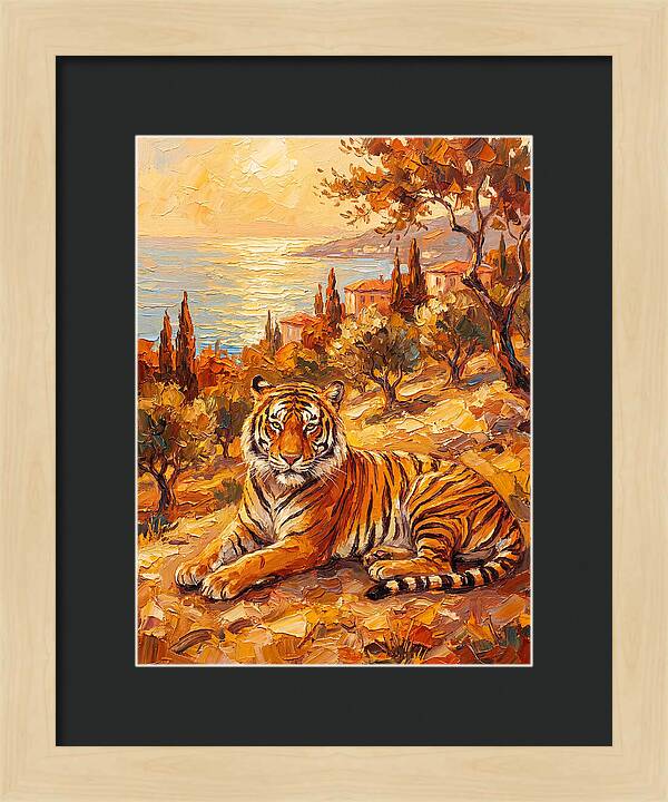 Majestic Tiger By The Sea