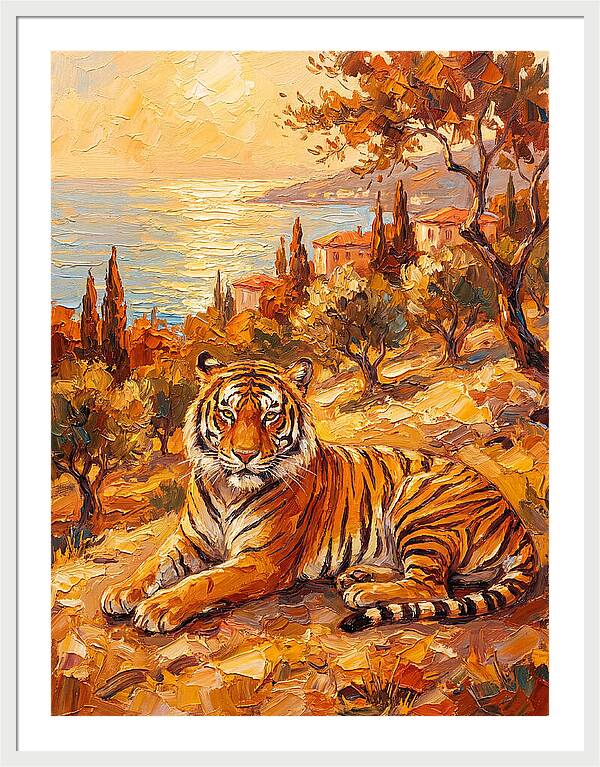 Majestic Tiger By The Sea