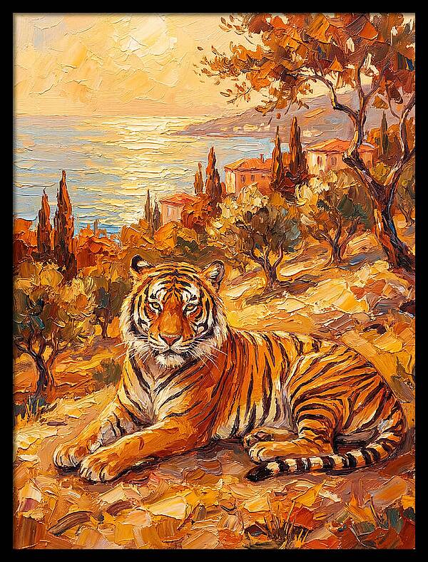 Majestic Tiger By The Sea