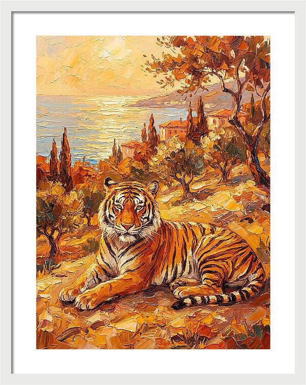 Majestic Tiger By The Sea