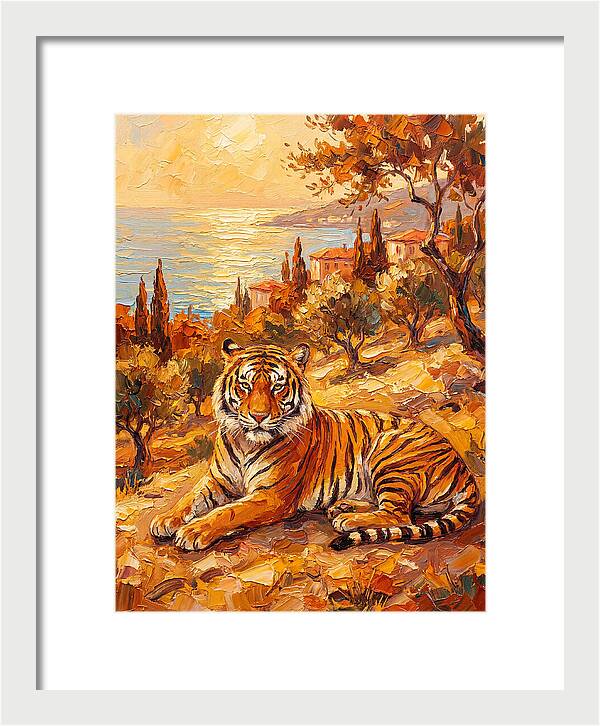 Majestic Tiger By The Sea