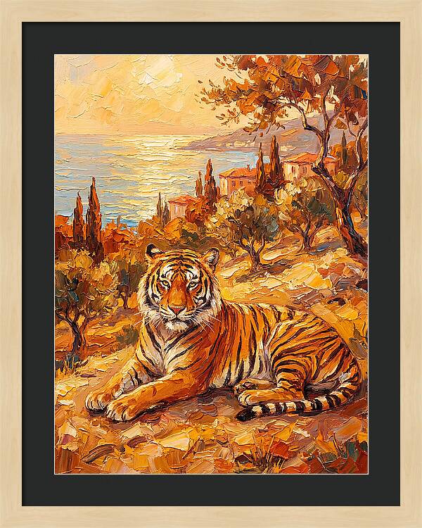 Majestic Tiger By The Sea