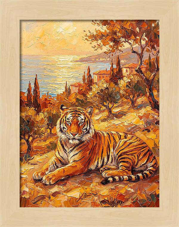 Majestic Tiger By The Sea