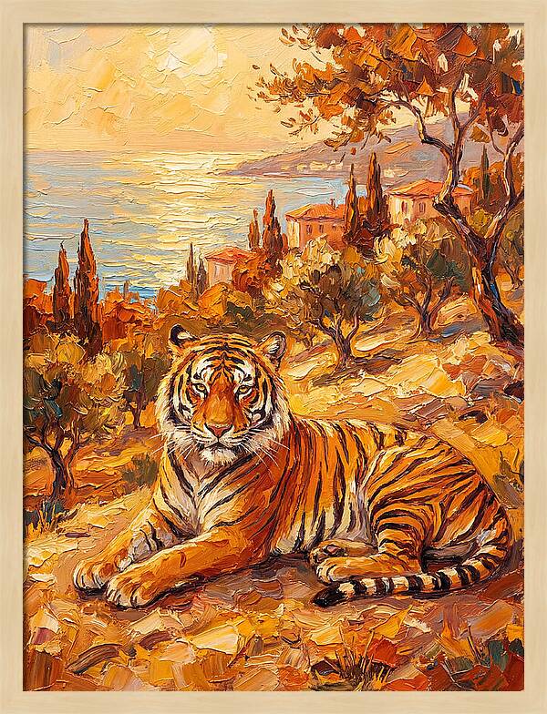 Majestic Tiger By The Sea