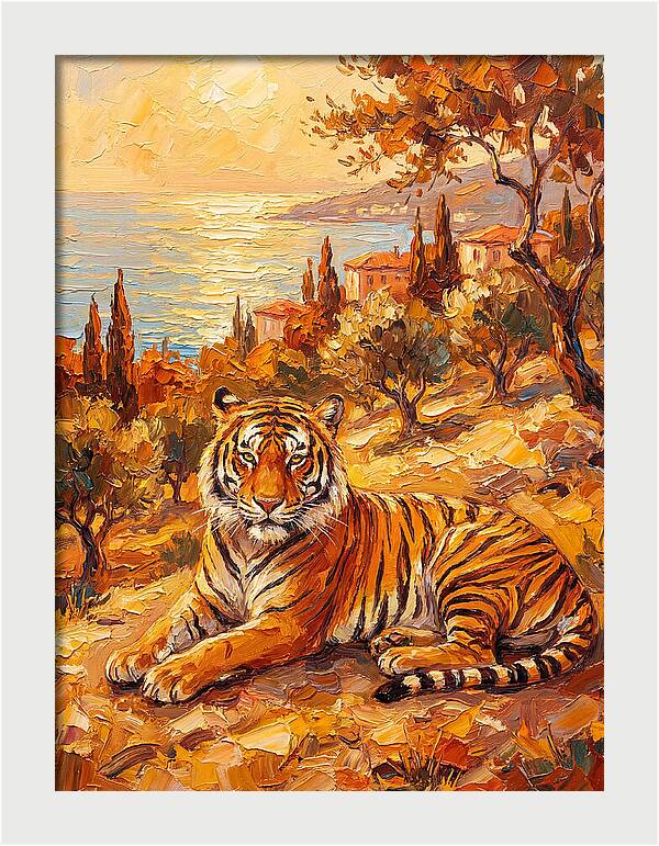 Majestic Tiger By The Sea
