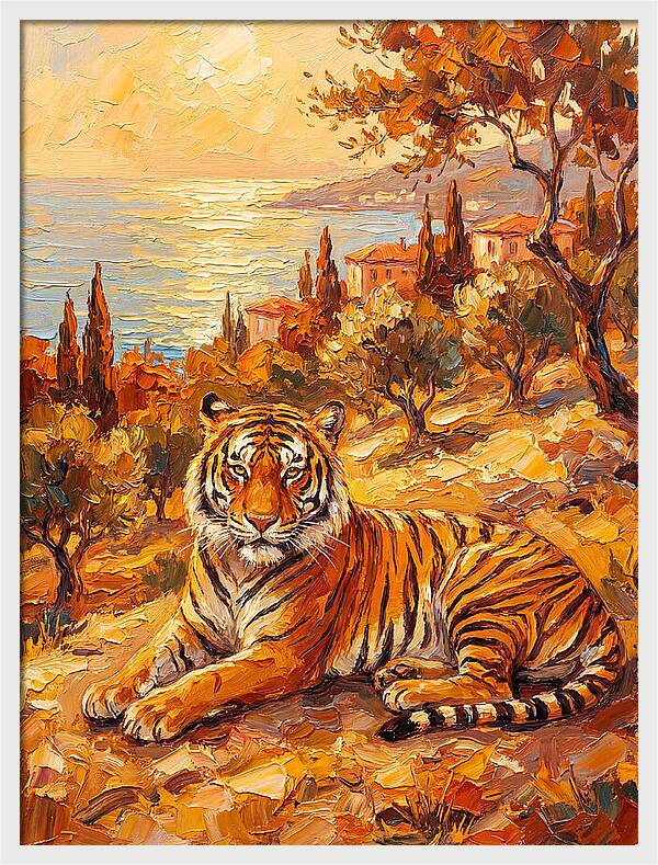 Majestic Tiger By The Sea
