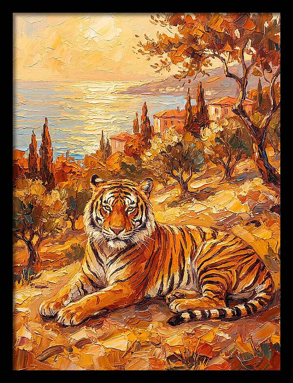 Majestic Tiger By The Sea