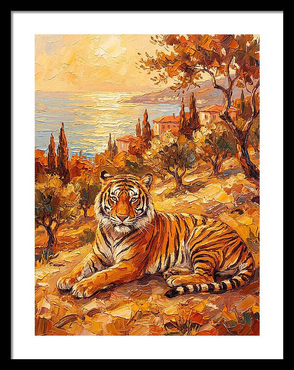 Majestic Tiger By The Sea