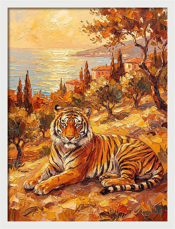 Majestic Tiger By The Sea