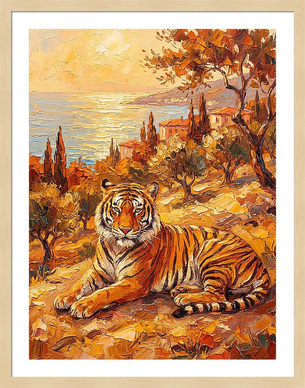 Majestic Tiger By The Sea