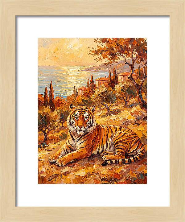 Majestic Tiger By The Sea