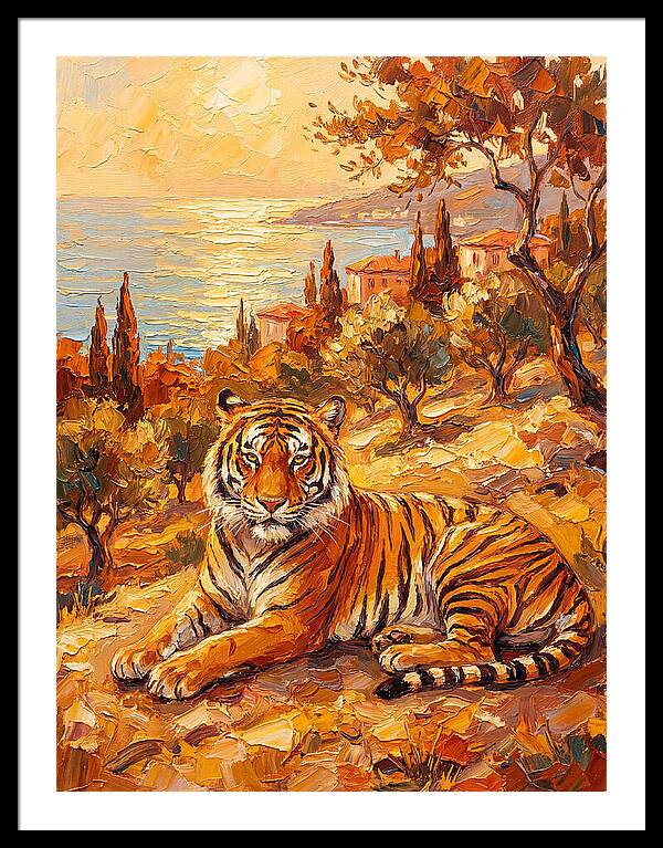 Majestic Tiger By The Sea