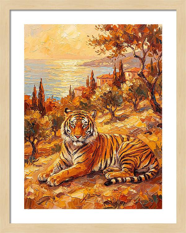 Majestic Tiger By The Sea