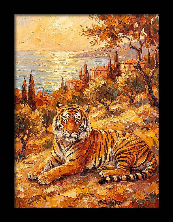 Majestic Tiger By The Sea